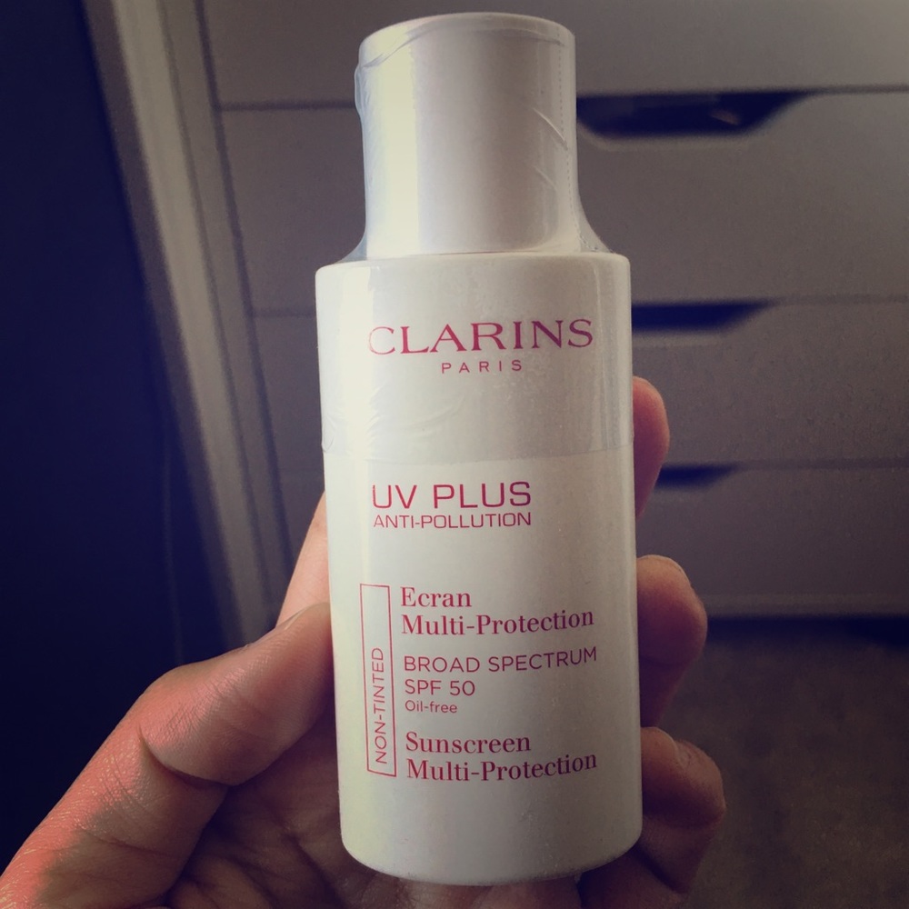 Clarins UV plus anti pollution sunscreen!